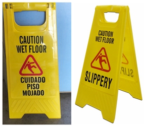 Влажный знак пола